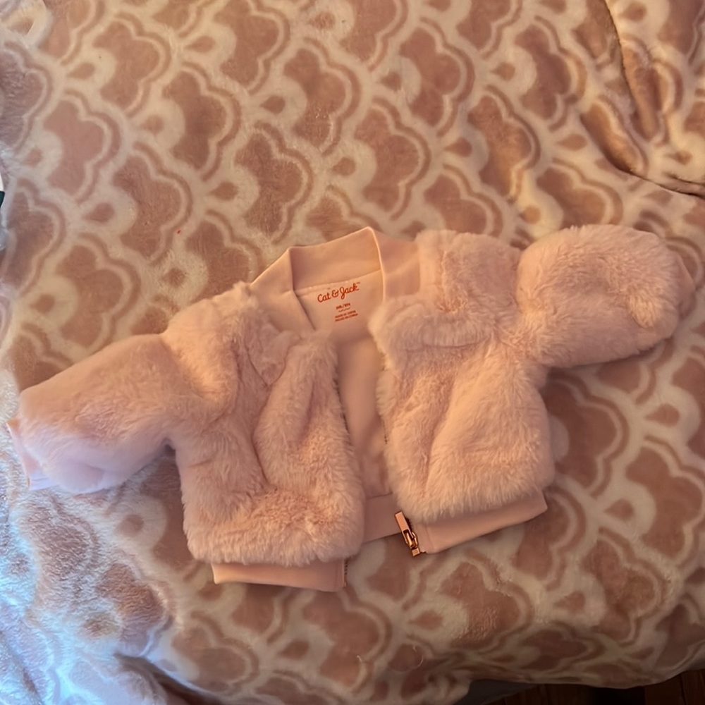 New born pink fur